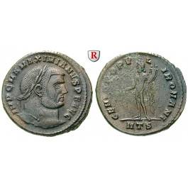 Römische Kaiserzeit, Maximianus Herculius, Follis 297-298, ss+
