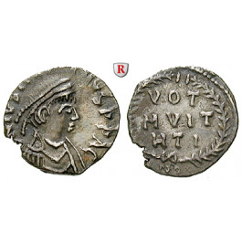 Byzanz, Justinian I., 1/2 Siliqua 533-537, ss-vz