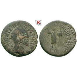 Römische Provinzialprägungen, Dekapolis, Rabbathmoba, Septimius Severus, Bronze Jahr 105 = 210/11 n.Chr., s