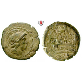 Römische Republik, Anonym, Uncia, ss/f.ss