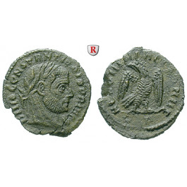 Römische Kaiserzeit, Constantius I., Follis 317-318, ss+/vz