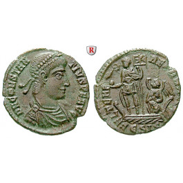 Römische Kaiserzeit, Constantius II., Follis 348-350, ss-vz