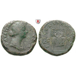 Römische Kaiserzeit, Faustina II., Frau des Marcus Aurelius, Sesterz 161-176, f.ss