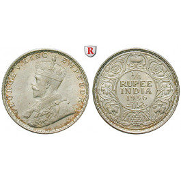 Indien, Britisch-Indien, George V., 1/4 Rupee 1936, vz-st