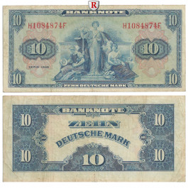 Bundesrepublik Deutschland, 10 DM 1948, III, Rb. 238