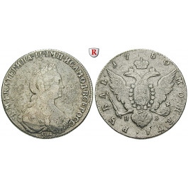 Russland, Katharina II., Rubel 1780, ss