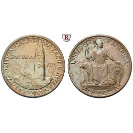 USA, 1/2 Dollar 1935, 11,25 g fein, vz-st