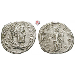Römische Kaiserzeit, Macrinus, Denar 218, ss-vz