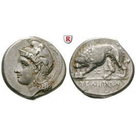 Italien-Lukanien, Velia, Didrachme 334-300 v.Chr., ss-vz/ss