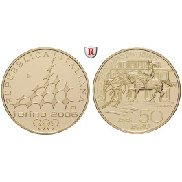Italien, Republik, 50 Euro 2005, 14,52 g fein, PP