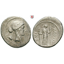Römische Republik, P. Clodius, Denar 42 v.Chr., ss