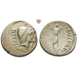 Römische Republik, Mn. Cordius Rufus, Denar 46 v.Chr., ss+