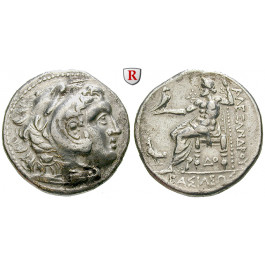 Makedonien, Königreich, Alexander III. der Grosse, Tetradrachme 310-290 v.Chr., ss-vz