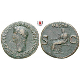 Römische Kaiserzeit, Caligula, As 37-38, ss