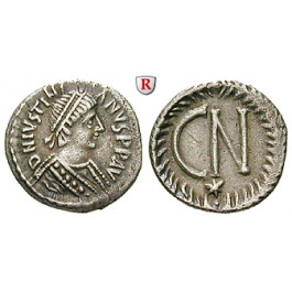 Byzanz, Justinian I., 1/2 Siliqua (250 Nummi) 552-565, ss-vz