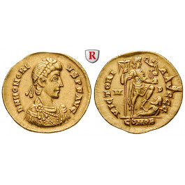 Römische Kaiserzeit, Honorius, Solidus 395-402, ss-vz