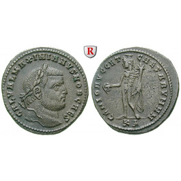 Römische Kaiserzeit, Maximianus Herculius, Follis 297-299, vz+