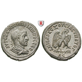 Römische Provinzialprägungen, Seleukis und Pieria, Antiocheia am Orontes, Philippus I., Tetradrachme 247, vz-st
