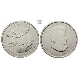 Kanada, Elizabeth II., 5 Dollars 2012, 31,07 g fein, bfr.
