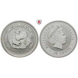 Australien, Elizabeth II., 50 Cents 2003, 15,53 g fein, st