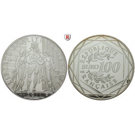 Frankreich, V. Republik, 100 Euro 2011, 45,0 g fein, PP