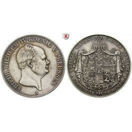 Brandenburg-Preussen, Königreich Preussen, Friedrich Wilhelm IV., Vereinsdoppeltaler 1856, ss-vz