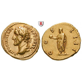 Römische Kaiserzeit, Antoninus Pius, Aureus 151-152, f.vz