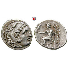 Makedonien, Königreich, Alexander III. der Grosse, Drachme 323-319 v.Chr., ss-vz