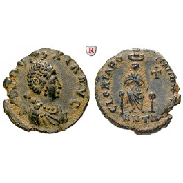 Römische Kaiserzeit, Eudoxia, Frau des Arcadius, Bronze 395-401, ss-vz
