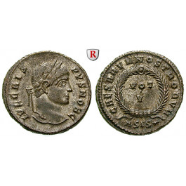 Römische Kaiserzeit, Crispus, Caesar, Follis 320-321, vz+