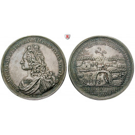 Braunschweig, Braunschweig-Calenberg-Hannover, Georg II., Silbermedaille 1729, vz