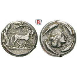 Sizilien, Syrakus, Hieron I., Tetradrachme 478-475 v.Chr., ss+