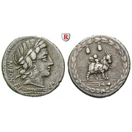 Römische Republik, Mn. Fonteius, Denar 85 v.Chr., ss