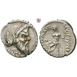 Römische Republik, C. Vibius Pansa, Denar 48 v.Chr., ss-vz