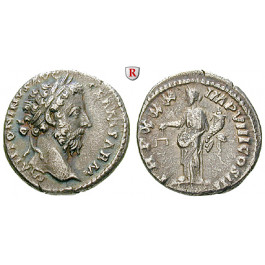 Römische Kaiserzeit, Marcus Aurelius, Denar 175-176, ss+