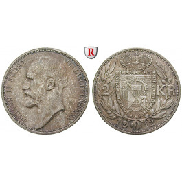 Liechtenstein, Johann II., 2 Kronen 1912, vz-st