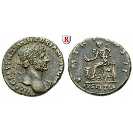 Römische Kaiserzeit, Hadrianus, Denar 118, ss+