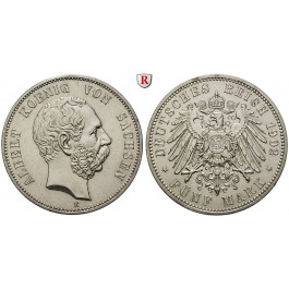 Deutsches Kaiserreich, Sachsen, Albert, 5 Mark 1902, E, vz/vz-st, J. 125