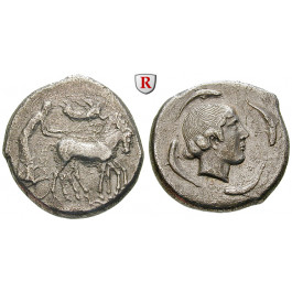 Sizilien, Syrakus, Hieron I., Tetradrachme 474-450 v.Chr., ss/ss-vz