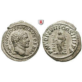 Römische Kaiserzeit, Caracalla, Denar 215, vz-st