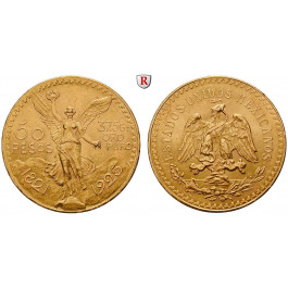 Mexiko, Vereinigte Staaten, 50 Pesos 1925, 37,58 g fein, ss-vz/vz