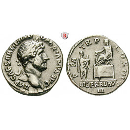 Römische Kaiserzeit, Hadrianus, Denar 120-121, ss-vz/ss
