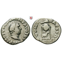 Römische Kaiserzeit, Vitellius, Denar April-Dez.69, ss+