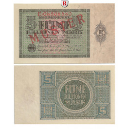 Inflation 1919-1924, 5 Bill Mark 15.03.1924, I, Rb. 138 M2