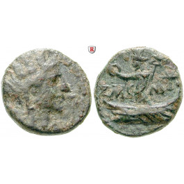 Römische Provinzialprägungen, Phönizien, Tyros, Hadrianus, Bronze Jahr 247 = 131-132 n.Chr., s-ss/ss