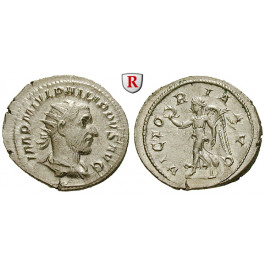 Römische Kaiserzeit, Philippus I., Antoninian 244-247, vz/st
