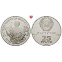 Russland, UdSSR, 25 Rubel 1990, 31,1 g fein, PP