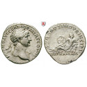 Römische Kaiserzeit, Traianus, Denar 112-114, ss+