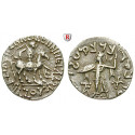 Baktrien und Indien, Königreich Baktrien, Azes I./II., Drachme 20 - 1 v.Chr., ss+