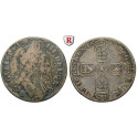Grossbritannien, William III., Shilling 1697, s+